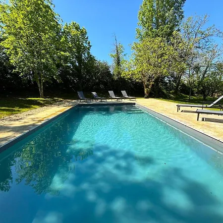 Beytan Al Couder Stylish Architect House With Ac And Private Pool, Village Center, Golf Course And Dordogne River At Easy Walk *