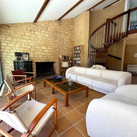 Beytan Al Couder Stylish Architect House With Ac And Private Pool, Village Center, Golf Course And Dordogne River At Easy Walk *